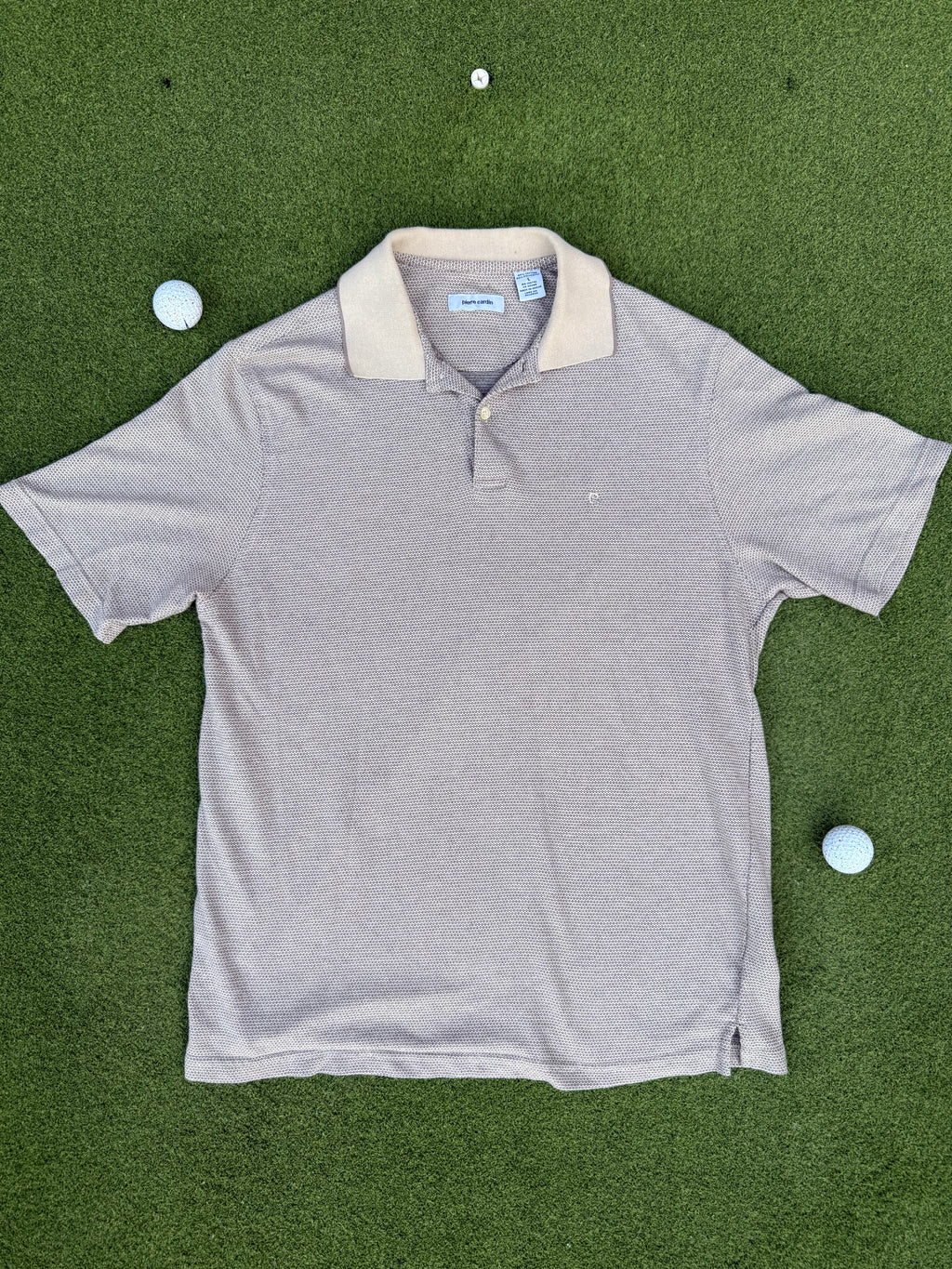 Pierre Cardin Cream Golf Polo